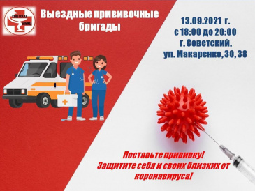 График работы мобильных пунктов вакцинации от новой коронавирусной инфекции 13 сентября 2021 года График работы мобильных пунктов вакцинации от новой коронавирусной инфекции 13 сентября 2021 года